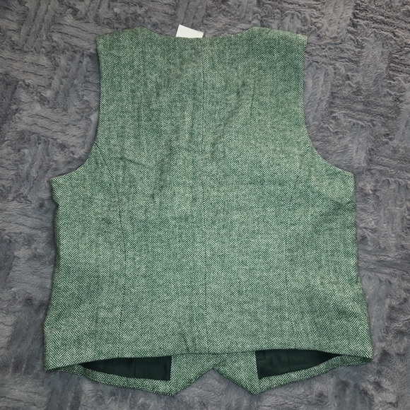 J.Crew Wool Blend Buttoned Vest 2 - Picture 2 of 8